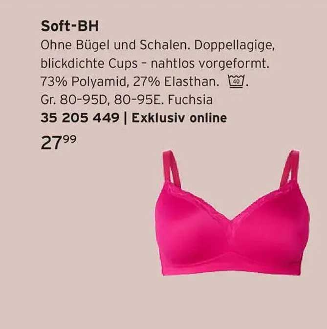 Soft-BH - Ohne Bügel und Schalen in Fuchsia