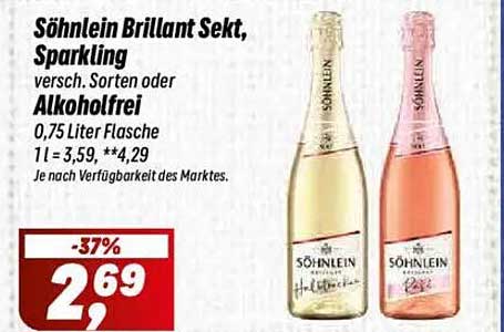 Söhnlein Brillant Sekt, Sparkling – versch. Sorten oder alkoholfrei