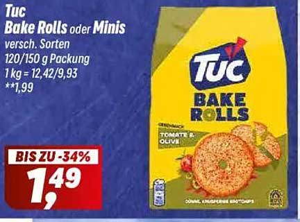 Tuc Bake Rolls oder Minis - verschiedene Sorten