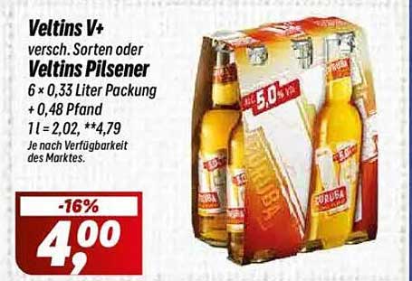 Veltins V+ 6 x 0,33 Liter Paket