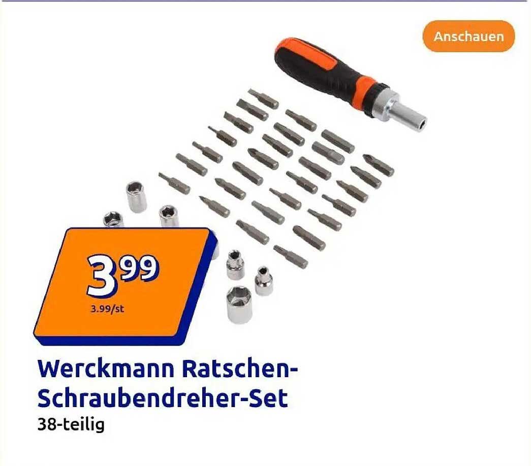 Werckmann Ratschen-Schraubendreher-Set 38-teilig