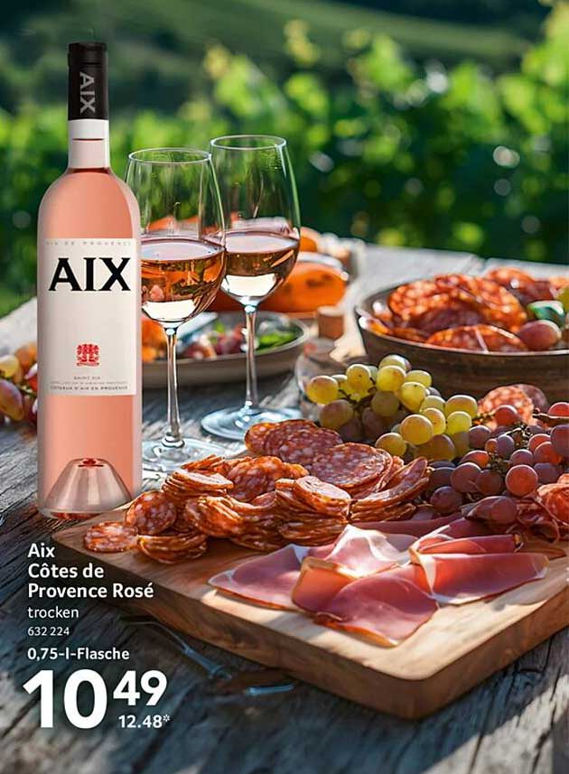 Aix Côtes de Provence Rosé trocken - 0,75 l-Flasche