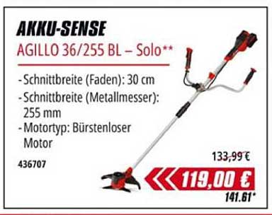 AKKU-SENSE AGILLO 36/255 BL – Solo