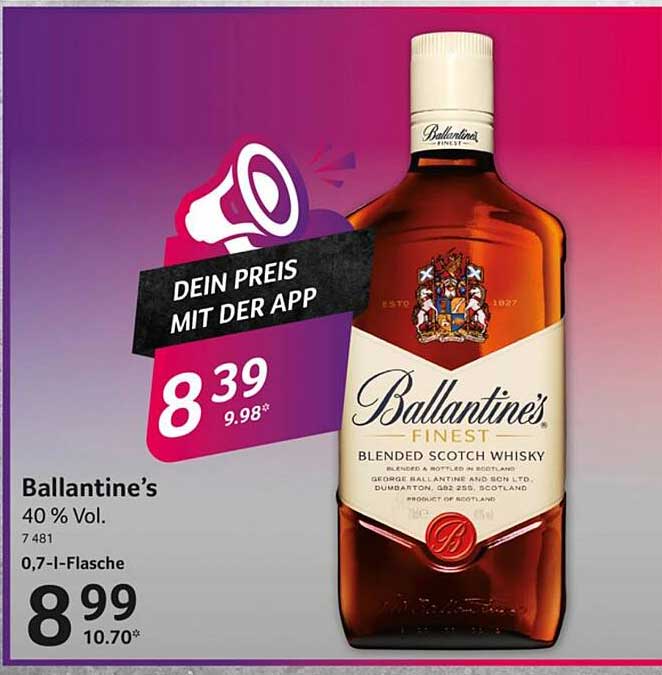 Ballantine's Finest Blended Scotch Whisky 0,7 l