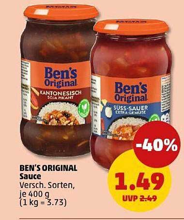 BEN'S ORIGINAL Sauce, verschiedene Sorten, je 400 g