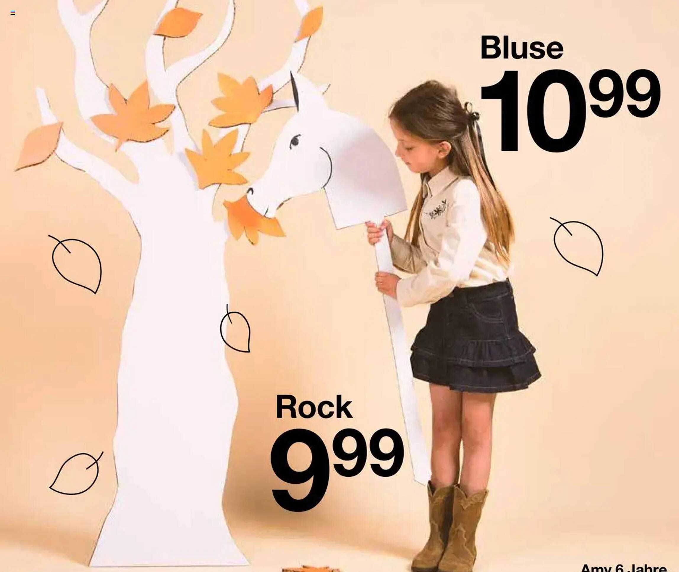 Bluse 10,99 und Rock 9,99