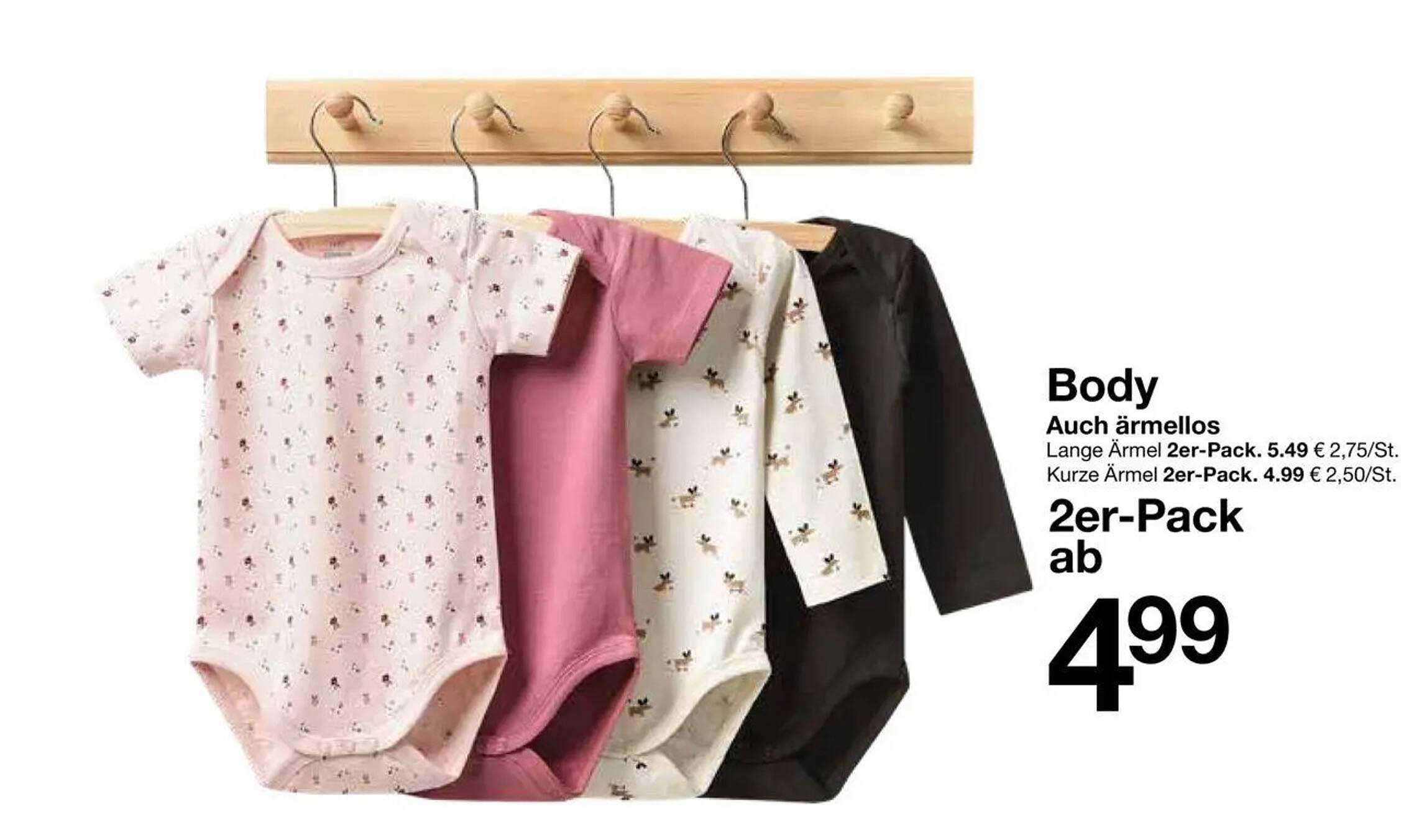 Body auch ärmellos – 2er-Pack ab 4,99 €