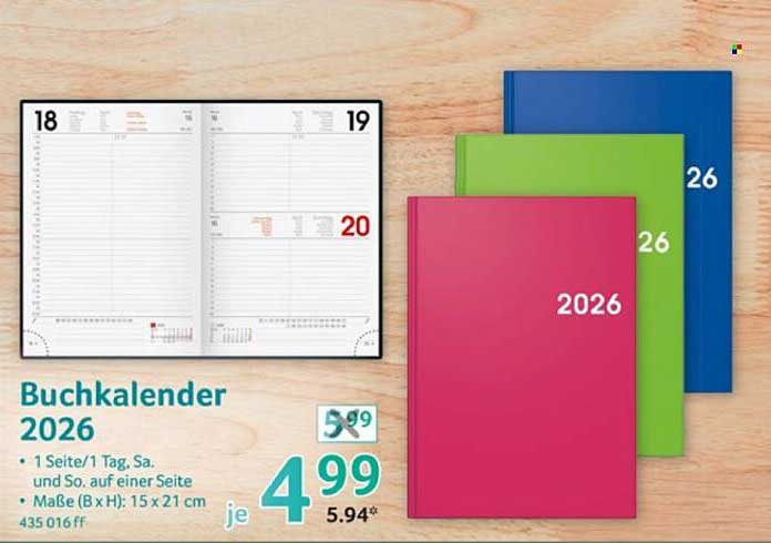 Buchkalender 2026