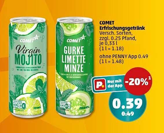 COMET Erfrischungsgetränk - Gurke Limette Minze & Virgin Mojito