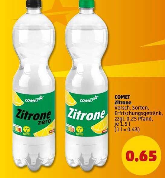 COMET Zitronen Erfrischungsgetränk 1,5 l