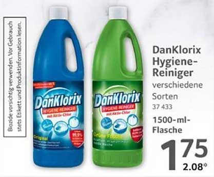 DanKlorix Hygiene-Reiniger 1500 ml – verschiedene Sorten