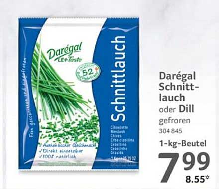 Darégal Schnittlauch oder Dill gefroren 1-kg-Beutel