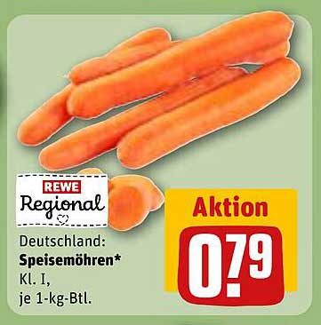 Deutschland: Speisemöhren Kl. I, je 1-kg-Btl.