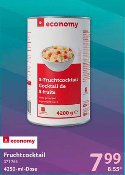economy 5-Fruchtcocktail 4200 g Dose