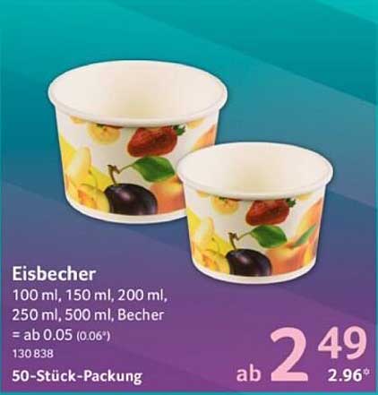 Eisbecher 50-Stück-Packung