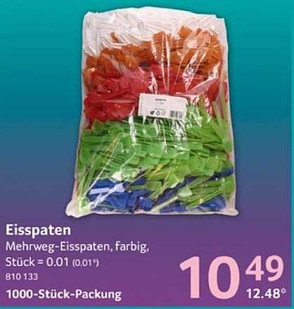 Eisspaten - Mehrweg-Eisspaten, farbig, 1000-Stück-Packung