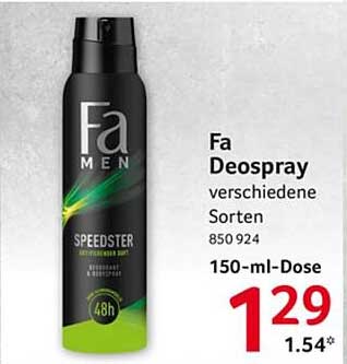 Fa Deospray Speedster 150 ml