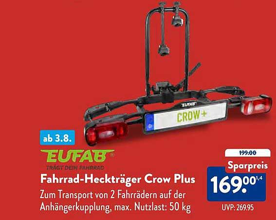Fahrrad-Heckträger Crow Plus