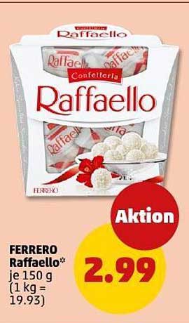 FERERO Raffaello 150 g - Aktionspreis nur 2,99 €