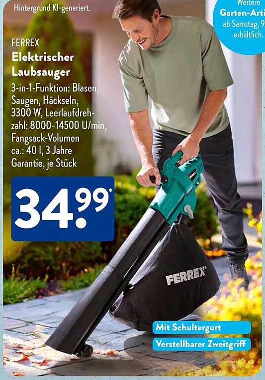 FERREX Elektrischer Laubsauger