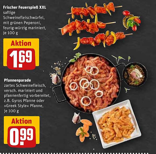 Frischer Feuer SPIESS XXL / Pfannenparade