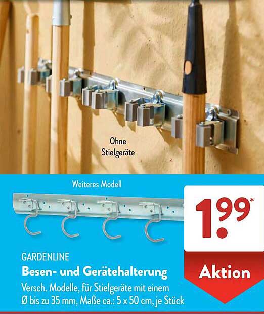 GARDENLINE Besen- und Gerätehalterung