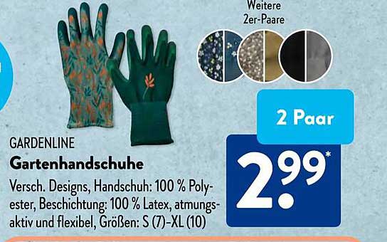 Gartenhandschuhe von Gardenline – 2 Paar für nur 2,99 €