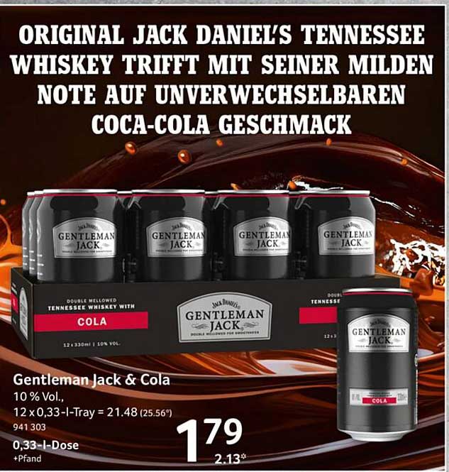 Gentleman Jack & Cola 12er Pack