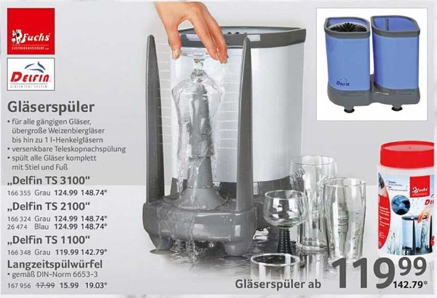 Gläser spülen leicht gemacht mit dem Delfin TS 3100, 2100 und 1100