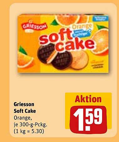 Griesson Soft Cake Orange - je 300-g-Pckg.
