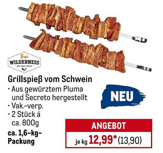 Grillspieß vom Schwein - True Wilderness