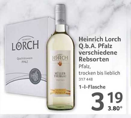 Heinrich Lorch Q.b.A. Pfalz - verschiedene Rebsorten