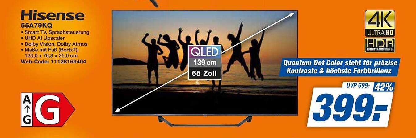 Hisense 55A79KQ - 55 Zoll QLED Smart TV