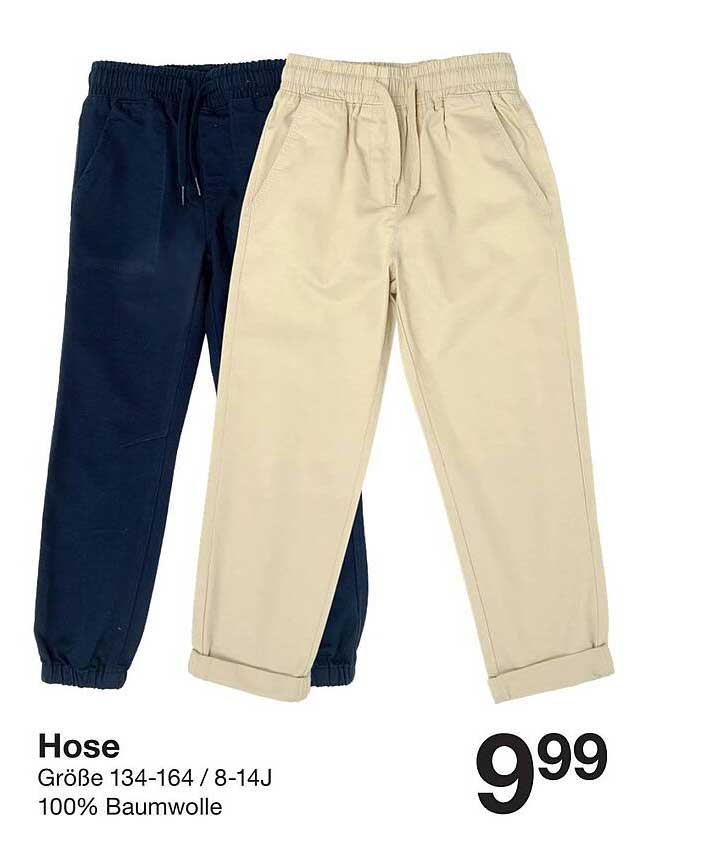Hose Größe 134-164 / 8-14J 100% Baumwolle