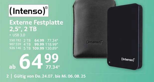 (Intenso) Externe Festplatte 2,5", 2 TB