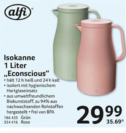 Isokanne 1 Liter „Econscious“ von alfi