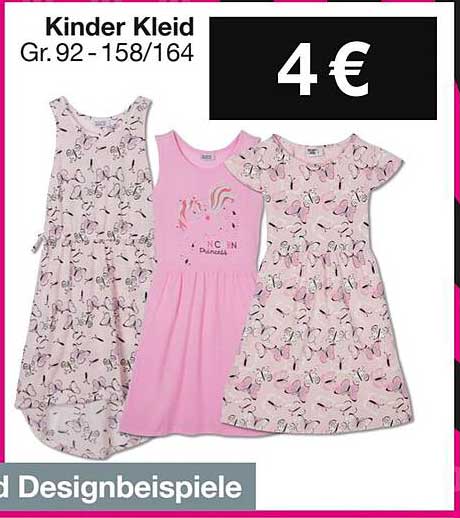 Kinder Kleid Gr. 92 - 158/164