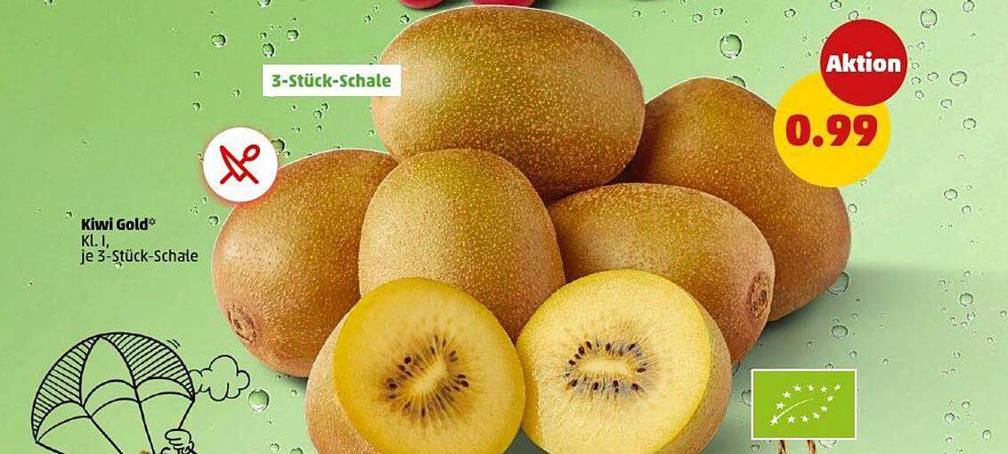 Kiwi Gold* KL. I, je 3-Stück-Schale