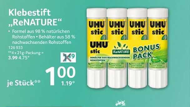Klebestift „ReNATURE“ im Bonus Pack