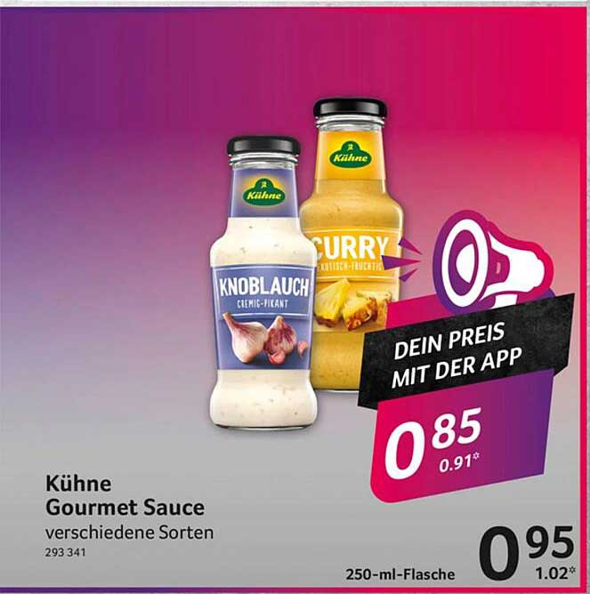 Kühne Gourmet Sauce - verschiedene Sorten
