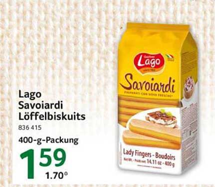 Lago Savoiardi Löffelbiskuits 400-g-Packung