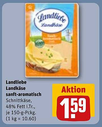 Landliebe Landkäse sanft-aromatisch 150-g-Packung