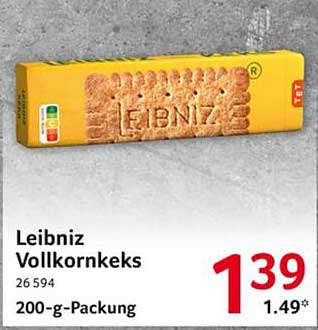 Leibniz Vollkornkekse 200-g-Packung