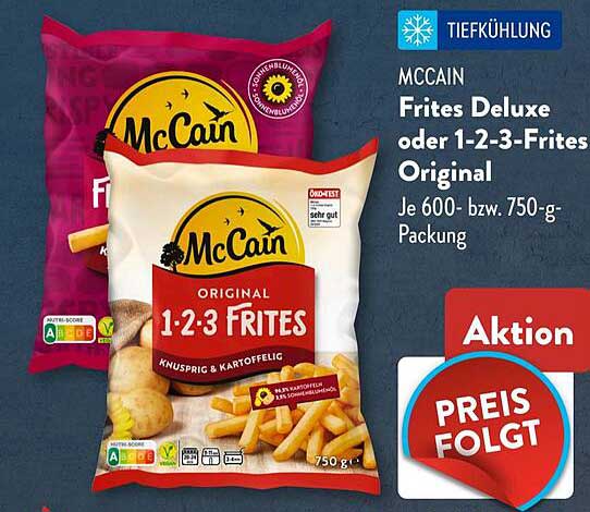 MCCAIN Frites Deluxe oder 1-2-3-Frites Original