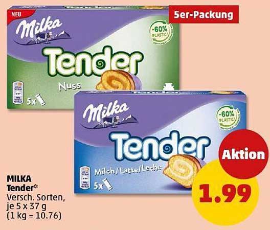 MILKA Tender 5er-Packung - Aktion vom 21.07.2025 bis 26.07.2025