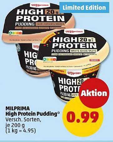 MILPRIMA High Protein Pudding - Verschiedene Sorten