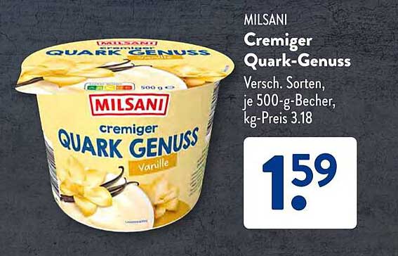 Milsani Cremiger Quark-Genuss 500 g