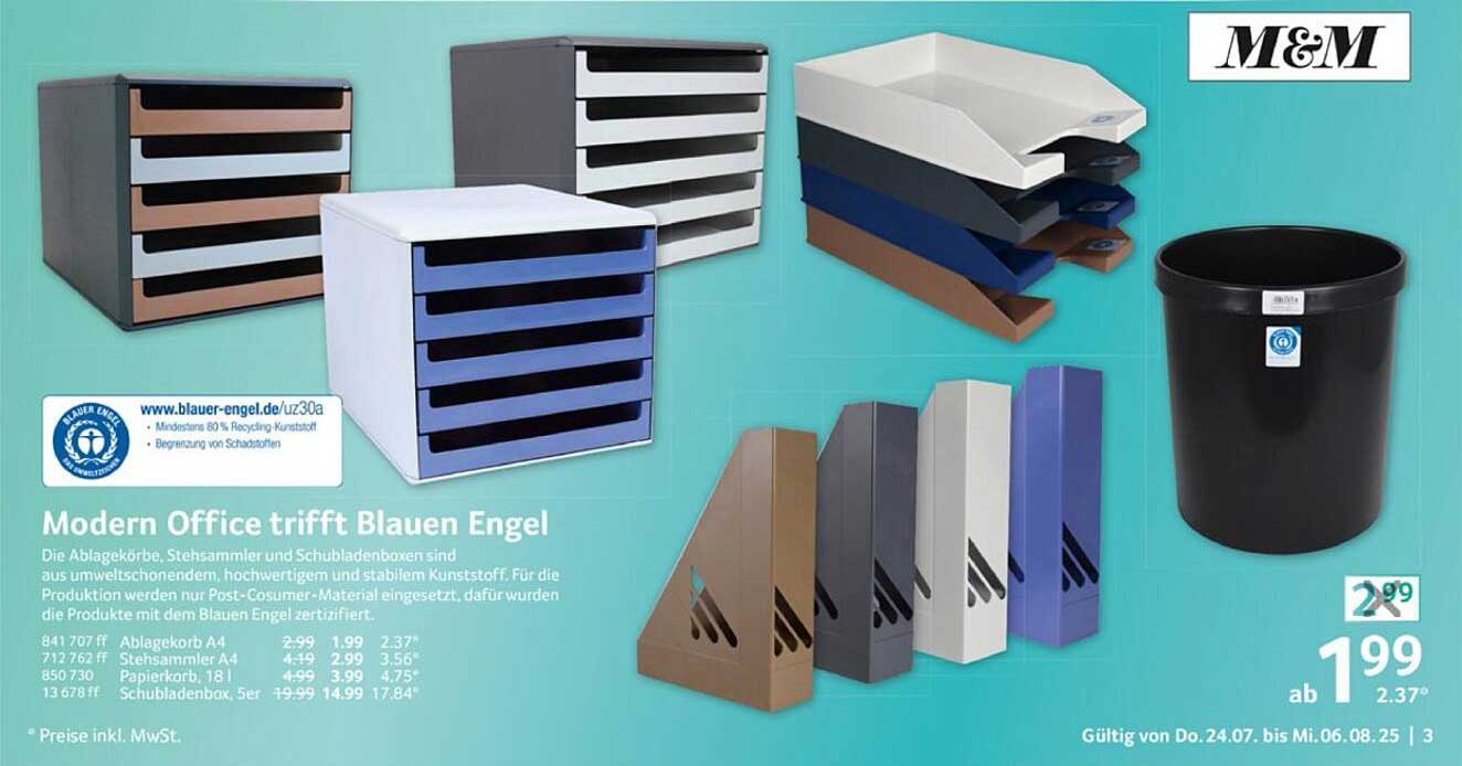 Modern Office trifft Blauen Engel - Ablagekorb A4