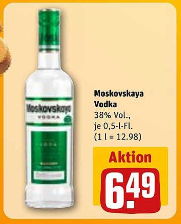 Moskovskaya Vodka 0,5 l - Aktion