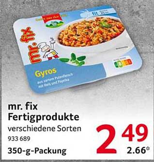 mr. fix Fertigprodukte Gyros 350-g-Packung
